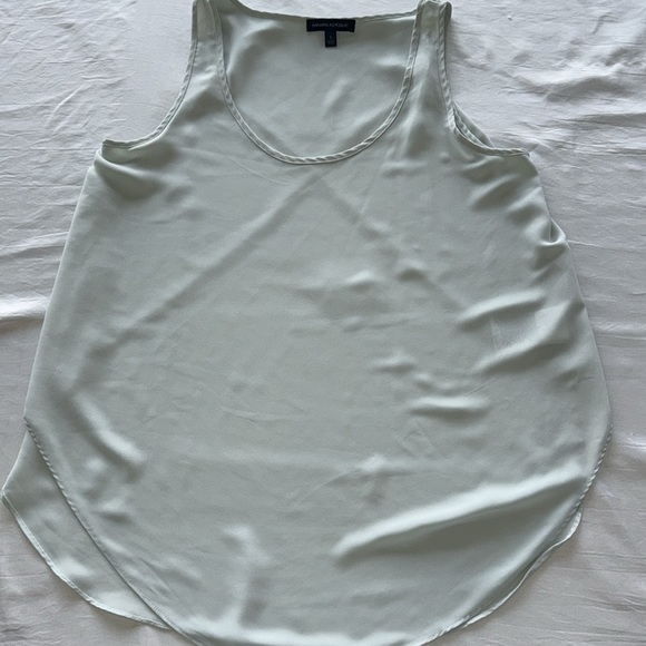 Banana Republic Layer Back Blousy Tank Dusty Teal Mint Green Lightweight Tiers - Picture 11 of 12